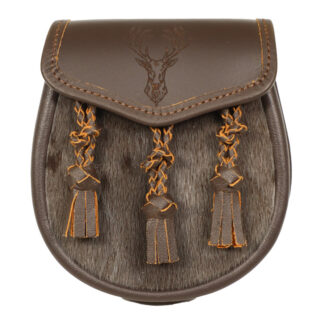 Engraved Leather Sporran LE7