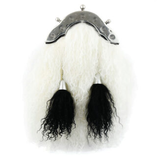 White Persian Lamb Dress Sporran