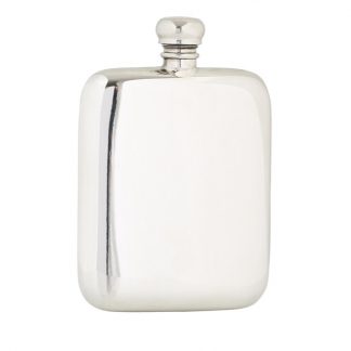 4oz Plain Pewter Flask