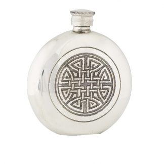 6oz Celtic Knot Pewter Flask