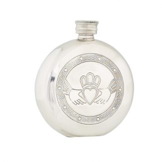 6oz Claddagh Pewter Flask