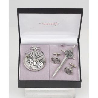 Celtic 3 Piece Pocket Watch Gift Set