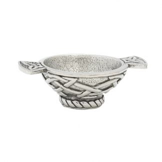 Celtic Knot Mini Pewter Quaich 1.75"