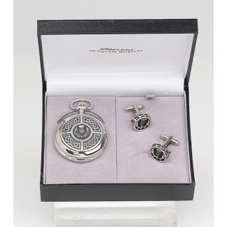 Celtic & Thistle 2 Piece Pocket Watch Gift Set