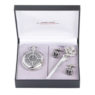 Celtic & Thistle 3 Piece Pocket Watch Gift Set
