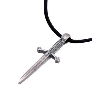 Claymore Gents Thong Pewter Pendant