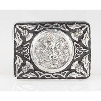 Lion Rampant Enamel Belt Buckle