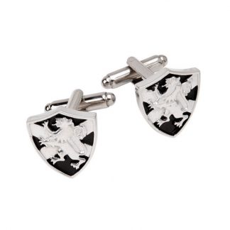 Lion Rampant & Saltire Shield Cufflinks