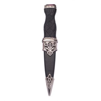 Lomond Plated Sgian Dubh With Amethyst Stone Top