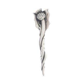 Long Twist Scottish Thistle Matt Kilt Pin