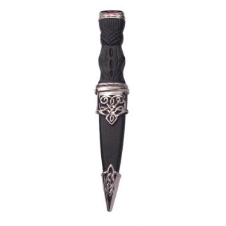 Morar Plated Sgian Dubh With Amethyst Stone Top