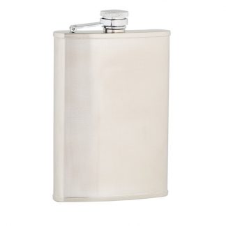 Plain Satin Stainless Steel Flask