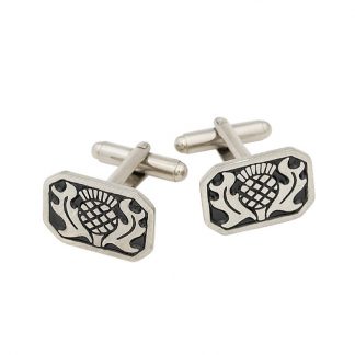 Rectangle Thistle Cufflinks