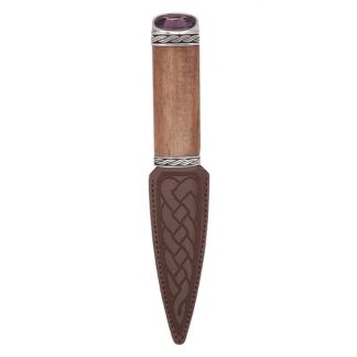 Rosewood Torridon Sgian Dubh With Amethyst Stone Top