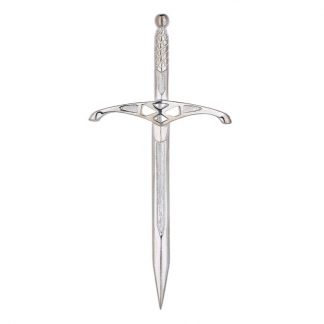 Saltire Broad Sword Silver Kilt Pin