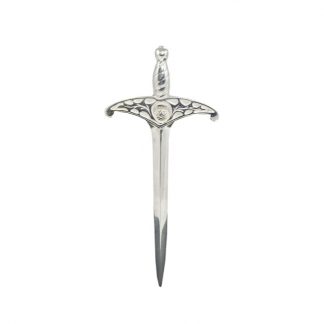 Scottish Thistle Sword Silver Kilt Pin