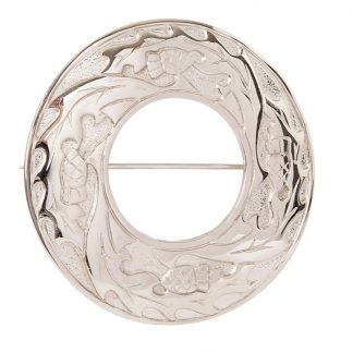 Small Thistle Plaid Brooch