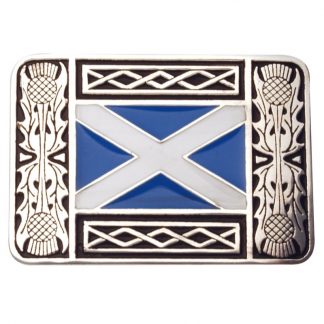 St. Andrews Saltire Enamel Belt Buckle