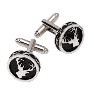 Stag Round Cufflinks
