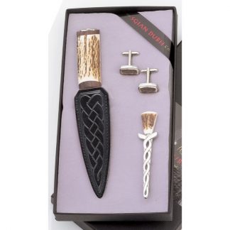 Staghorn 3 Piece Gift Set With Walnut Top