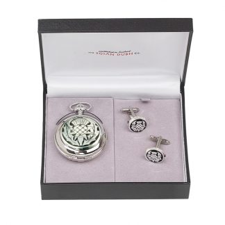 Thistle 2 Piece Pocket Watch Gift Set