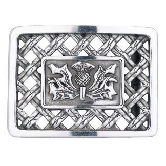 Thistle Open Weave Belt Buckle