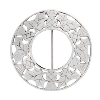 Thistle Plaid Brooch - Plain