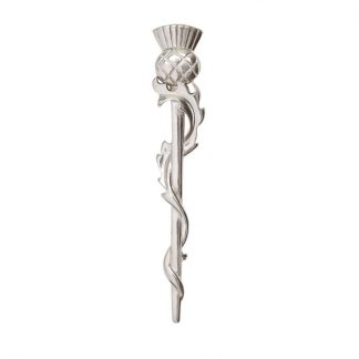 Thistle Weave Pewter Kilt Pin
