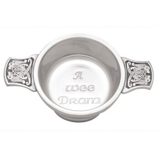 Wee Dram Pewter Quaich 2.5"