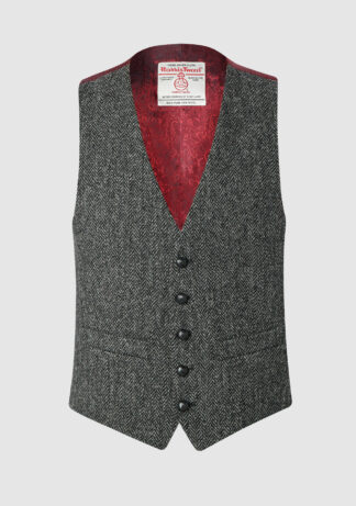 Harris Tweed Waistcoat - Charcoal