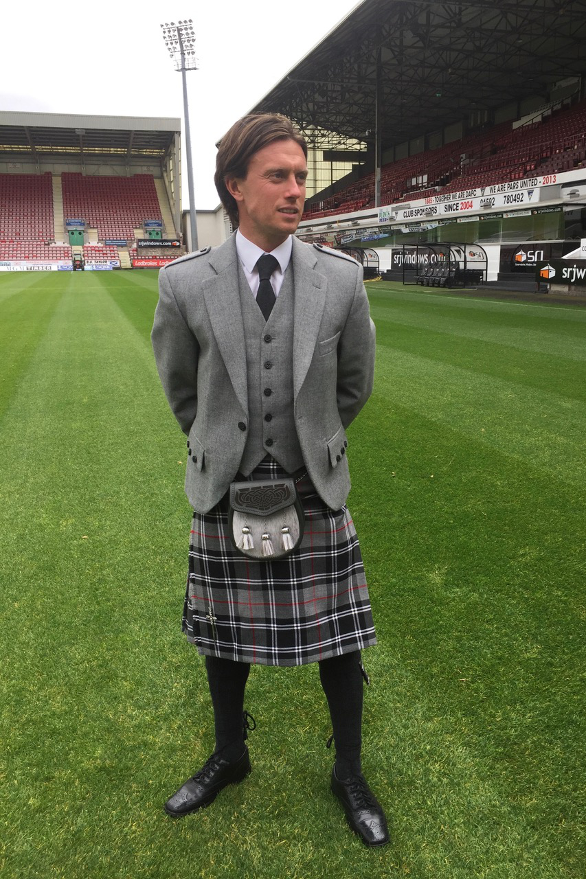 Light Grey Arrochar Tweed <span class="shown_tartan_info">Featured Kilt Tartan: Pars Grey</span>