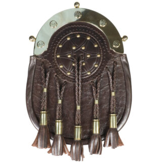 Leather And Brass Bullet Hunting Sporran